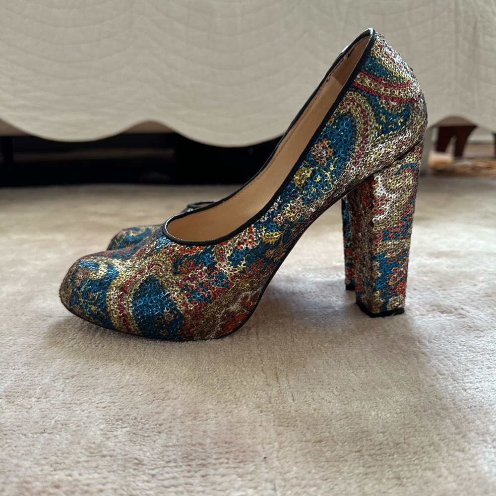 Carven sequin heels - size fr40 = eu39